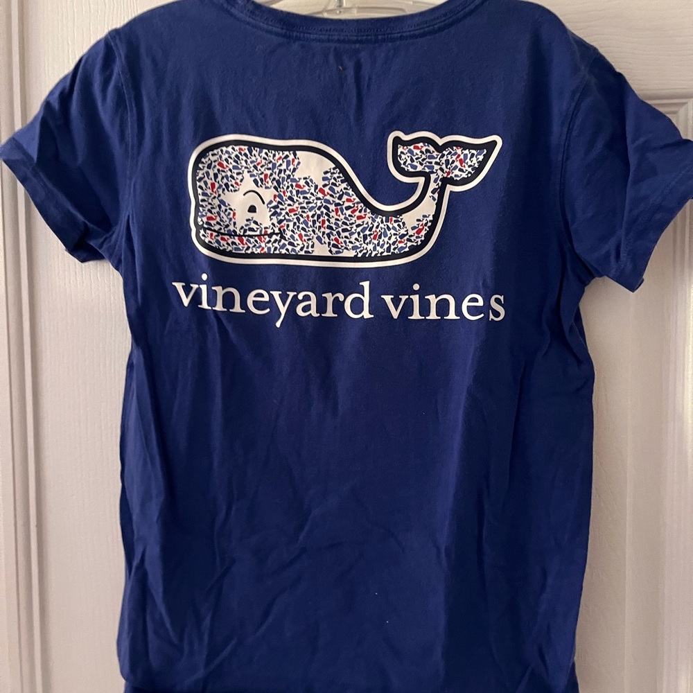 Vineyard Vines Blue T-Shirt with Whale Logo
